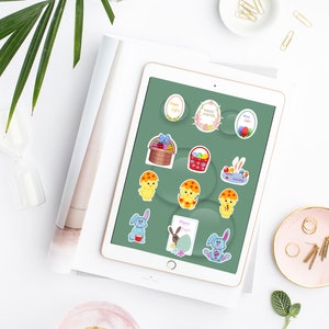 Ostern digitale Aufkleber | Druckbar | Für Planner |