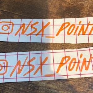 Custom Instagram Handle Vinyl Decal - Personalized IG Username Sticker - Vinyl Car Decal - Social Media Car Window Vinyl Decal Sticker