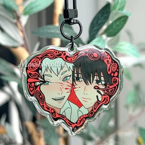 TSHD Heart Frame Acrylic Charm - Double Sided Anime Keychain