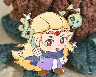 Echoes of Wisdom Chibi Zelda Hard Enamel Pin - LoZ Pins - Pin Collection