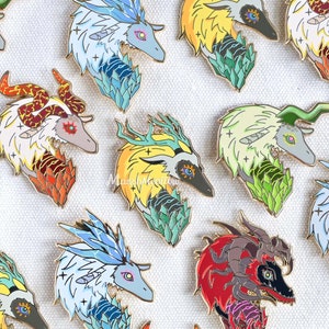 Dragons of Hyrule Enamel Pin - LoZ Pins - Fantasy Pins