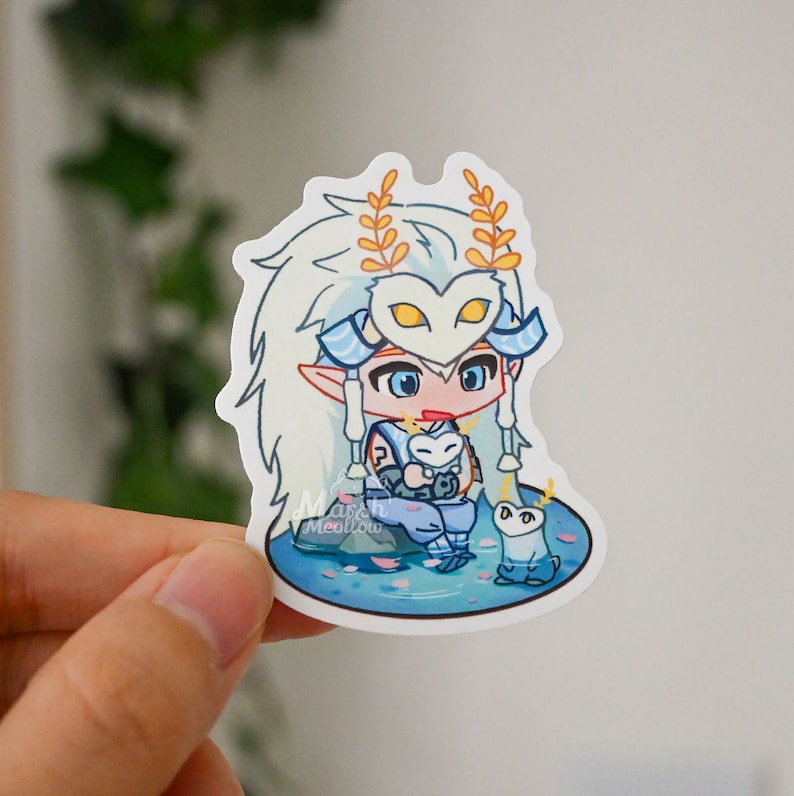 Totk Sticker Chibi Mystic Link & Dragon Zelda Vinyl Stickers - Totk Sticker - Matte ...