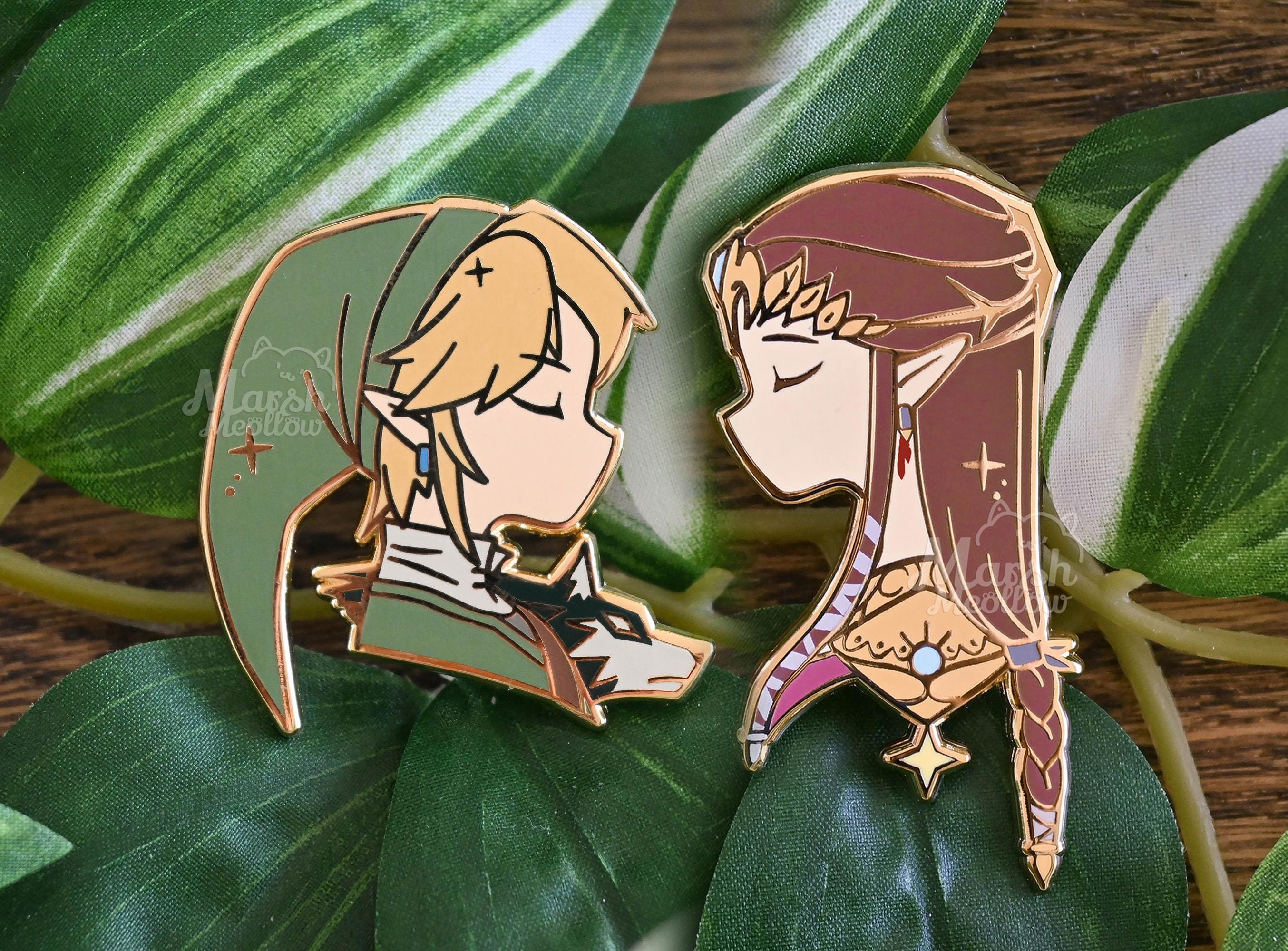 Twilight Princess Link & Zelda Hard Enamel Pin - LoZ Pins - Pin Collection