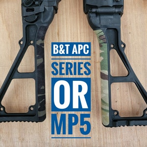 Tact-Wrap &quot;airsoft&quot; stickers, Cordura cheek rest for B&T APC Series or MP5 Stock,  tactical, camo, multicam, holster wrap, decal