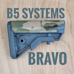 Tact-Wrap airsoft stickers, Cordura cheek rest for B5 Systems Bravo stock, tactical, camo, multicam, holster wrap, decal