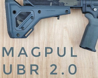 Tact-Wrap airsoft stickers, TactWrap cordura cheek rest for Magpul UBR 2.0 stock, tactical, camo, multicam, holster wrap, decal