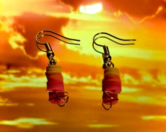 Sunset Earrings (Clay Beads)