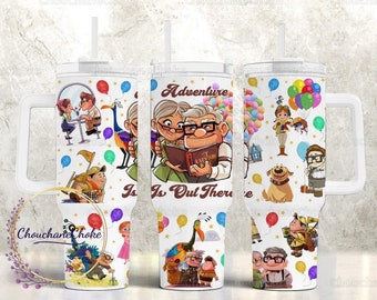 Carl And Ellie 40oz Tumbler, Disney Up 40oz Tumbler, Adventure Is Out There Tumbler, Carl And Ellie Tumbler, Disney Up Tumbler