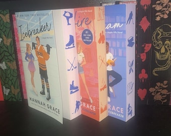 the Maple Hills Series by Hannah Grace Custom Edges - icebreaker, wildfire, daydream