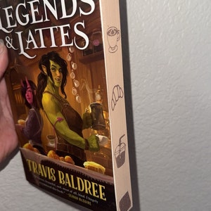 Legends and Lattes by Travis Baldree Custom Metallic Edges