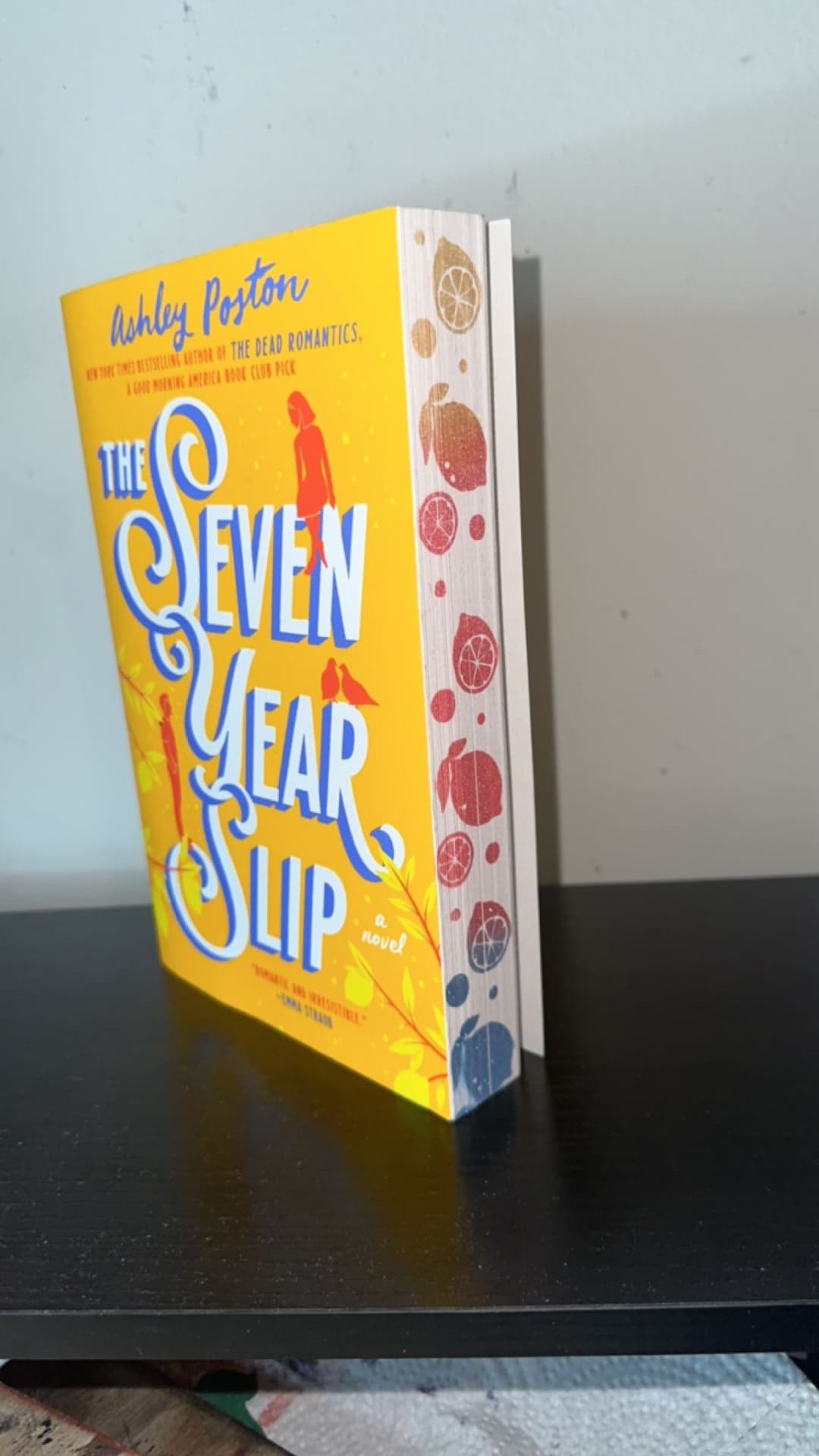 The Seven Year Slip by Ashley Poston Custom Metallic Edges Etsy