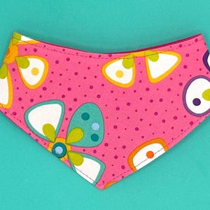 Dog Bandana, Cat Bandana, Pink Flower Dog Bandana, Pink Floral Cat Bandana
