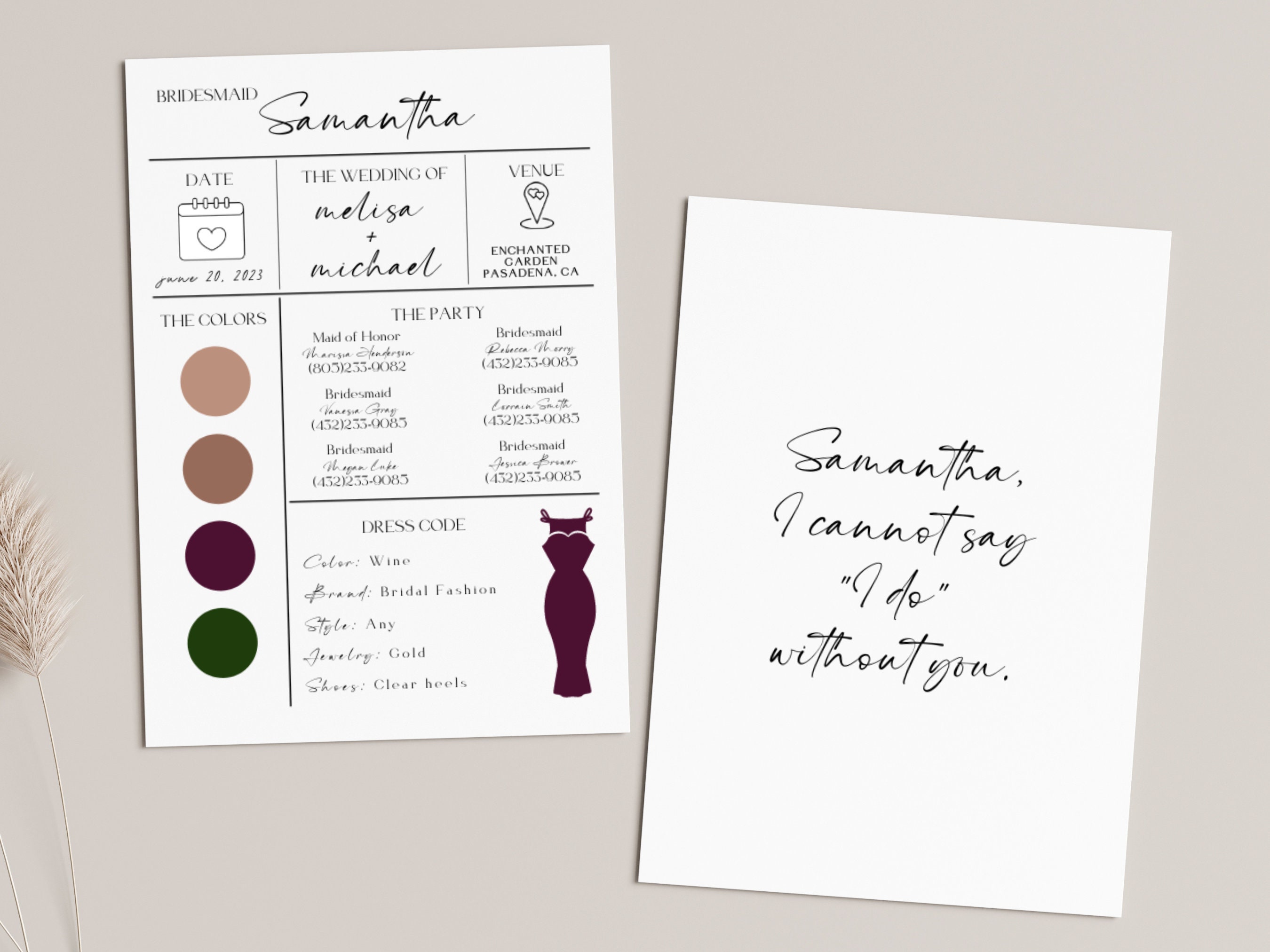 Info Card Template - Etsy