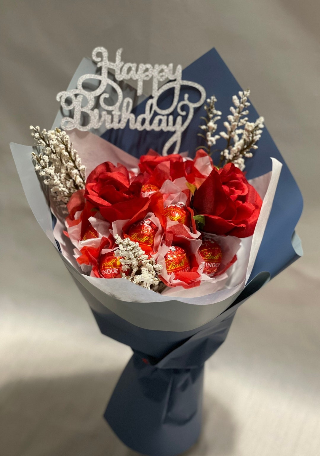 5 Ensembles Supports Pour Bouquet Chocolat - 250 Pièces - Decoration Anniversaire, Mariage, Saint-Valentin