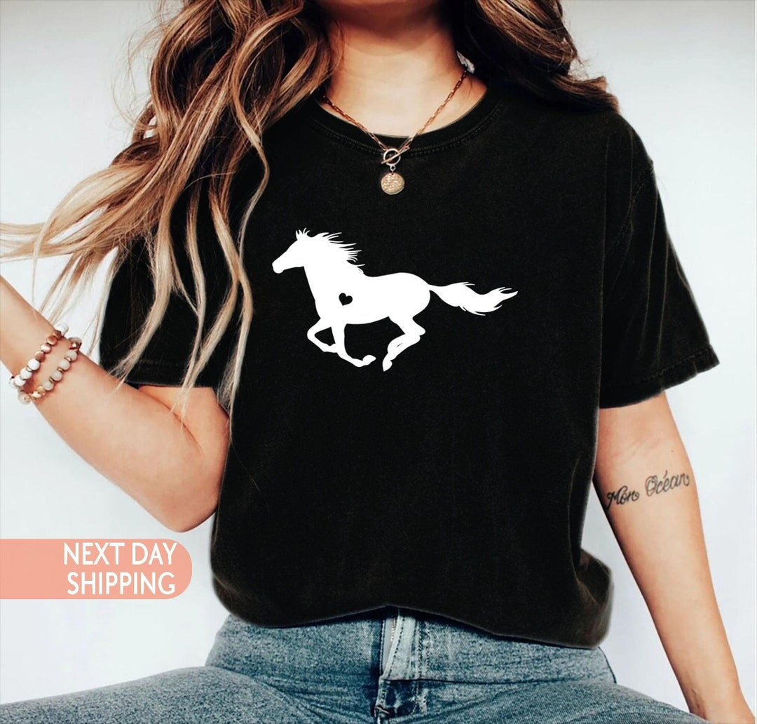 Horse Shirt Girls Horse Shirt Horse Gift Horse Lover Horse Etsy