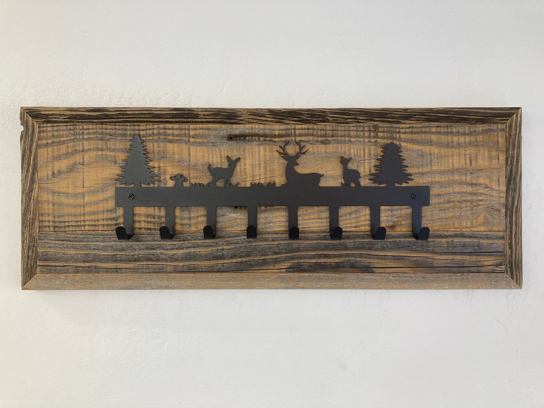 Nature's Key Rack Key Holder With Nature Scene - Etsy