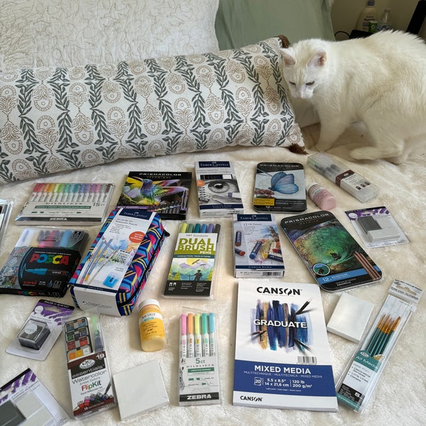 Art Supplies Mystery Box Etsy