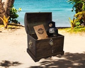 Rustic Blanket trunk, Pirates chest, Dowry chest, Toy trunk, storage trunk, tickle trunk, treasure chest.