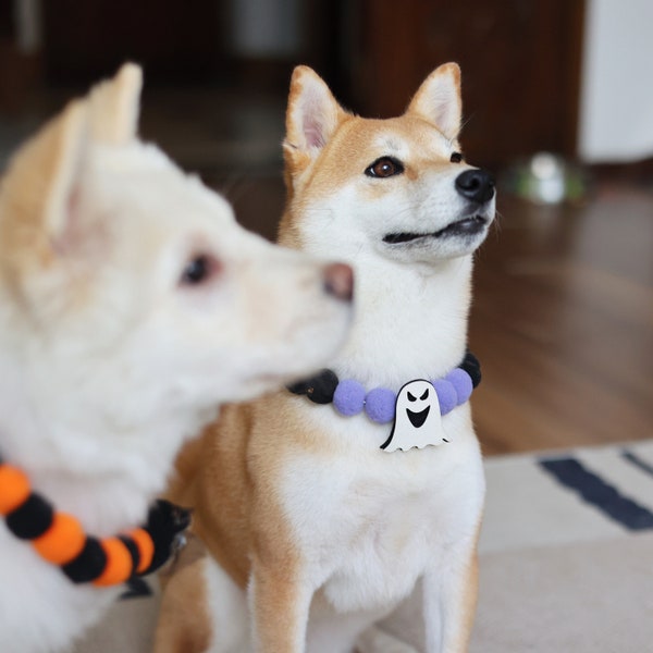 Spooky Dog and Cat Collar, Dog Neckwear, Pet Accessories, Pet Gift, Dog Holiday Gift, Holiday Pet Costumes