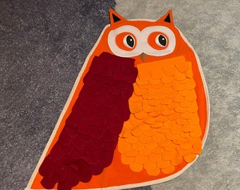 Owl Dog Snuffle Mat: Handmade Interactive Slow Feeder Toy