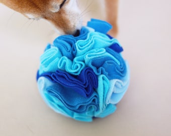 Jouet à renifler pour chien, Balle bleue à renifler, Jouet de cache-cache pour chien, Distributeur de friandises, Cadeau pour chien, Occuper le chien