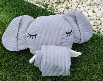 Giocattolo puzzle per cani a forma di elefante: masticabile con fischietto, nascondino, alimentazione lenta