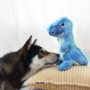 Dinosaur Dog Plush Toy, Cute Dog Toy, Toy for Aggressive Chewer, Dog Gift, Dog Companion, Chew Toy, Interactive Dog Toy