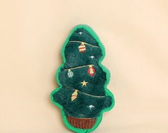 Christmas Tree Dog Toy, Squeaky Plush