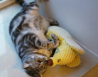 Cat Toys Banana, Catnip Cat Toys, Plush Cat Toy, Cat Birthday Holiday Gift