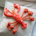 Lobster Dog Rope Toy, Handmade Puppy Chew Toy, Squeaky Lobster Interactive Toy, Puppy Toy, Dog Christmas Gift, Birthday Gift - Pawfoo Lab product logo