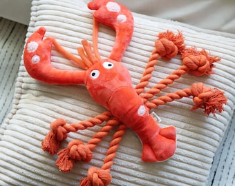 Red Lobster Dog Rope Toy: Durable Chew Toy