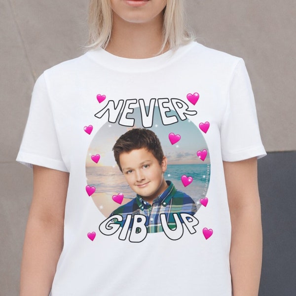 Never Gib Up | Funny Cute Meme Gen Z Shirt