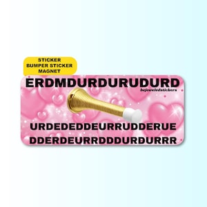 Deurstopper ERDMDURDURUDURD | Grappige Meme Gen Z-sticker, bumpersticker, magneet en bumpermagneet