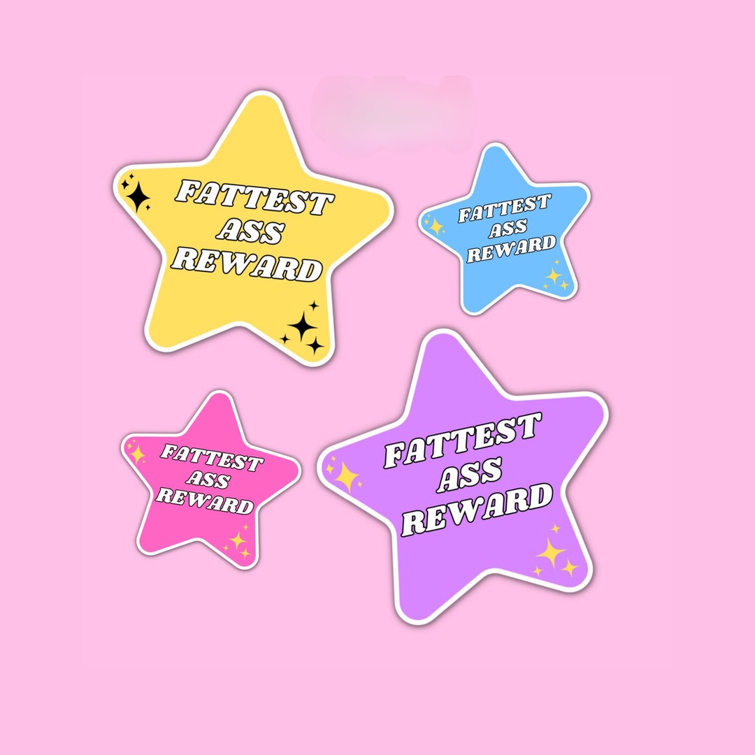 Fattest Ass Reward Funny Cute Meme Gen Z Sticker or Magnet - Etsy