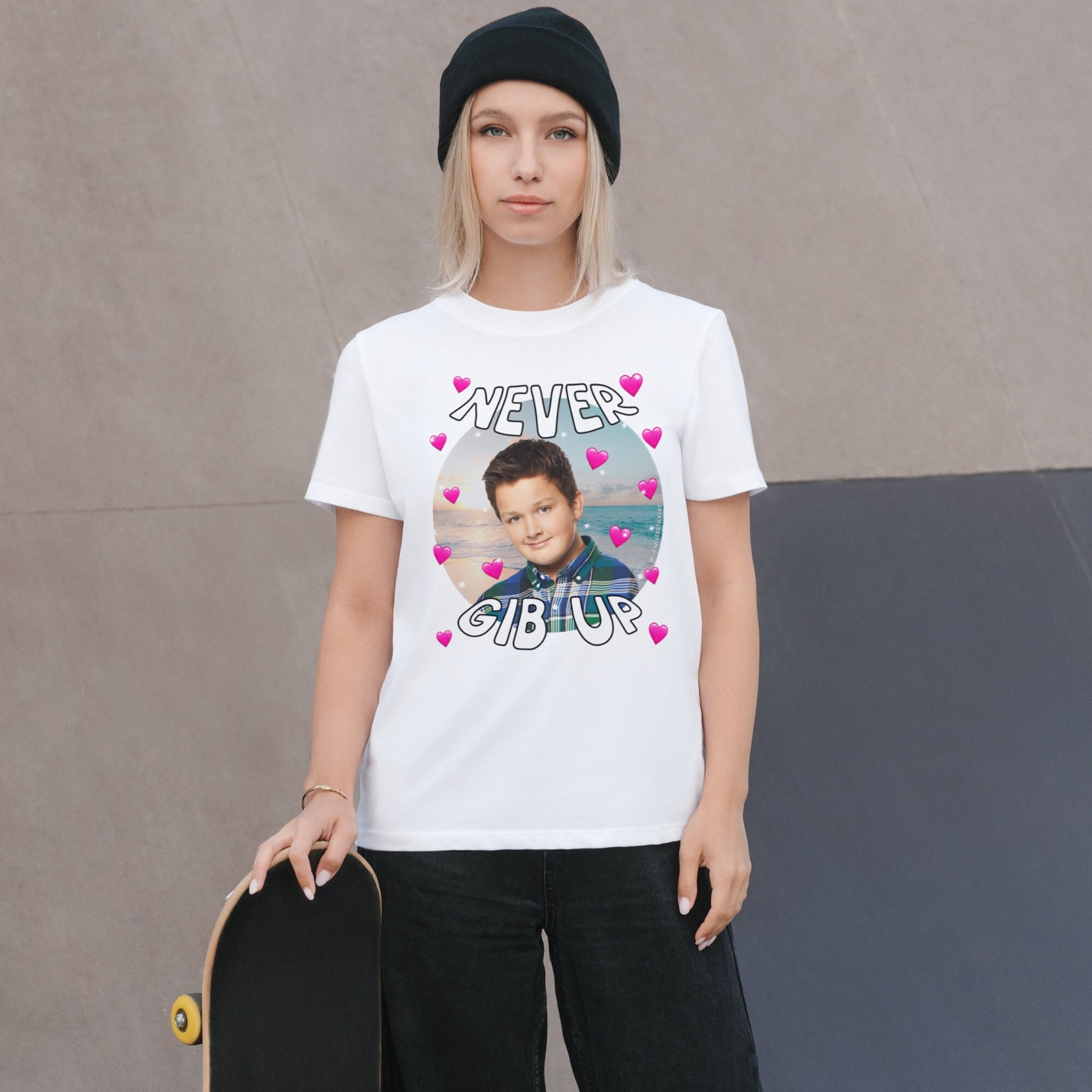 Never Gib Up | Funny Cute Meme Gen Z Shirt
