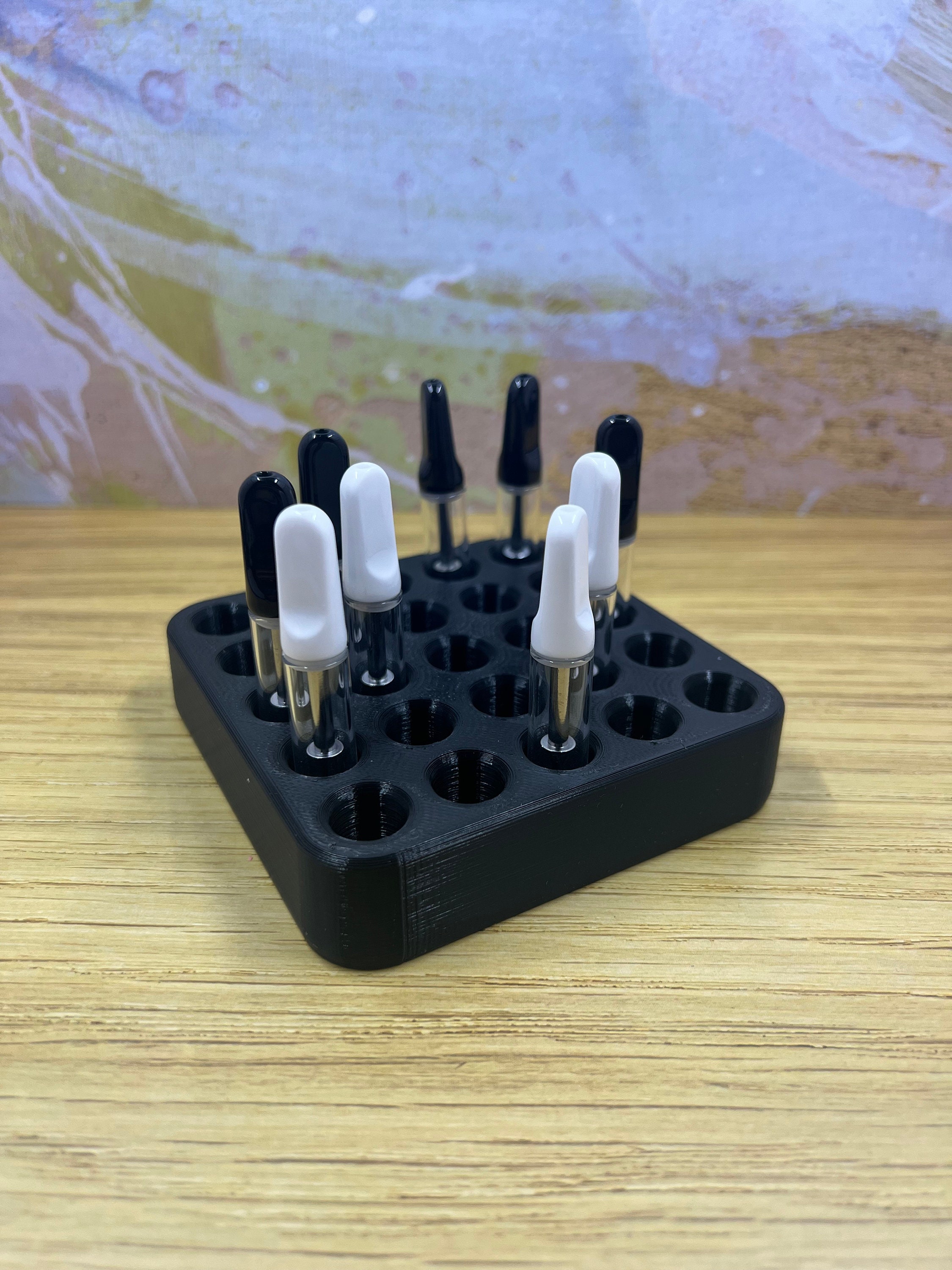 25 X 510 Cart Caddy / Display Bulk Vape Cartridge Storage / Vape Holder