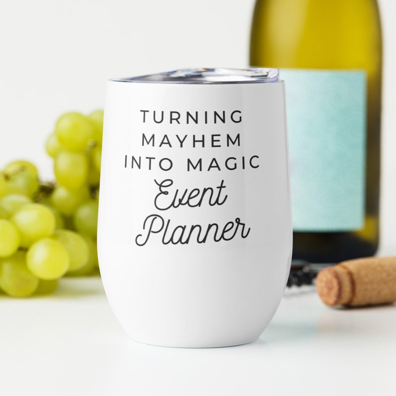 Event Planner Wine Tumbler Event Planner Gift Wedding Etsy