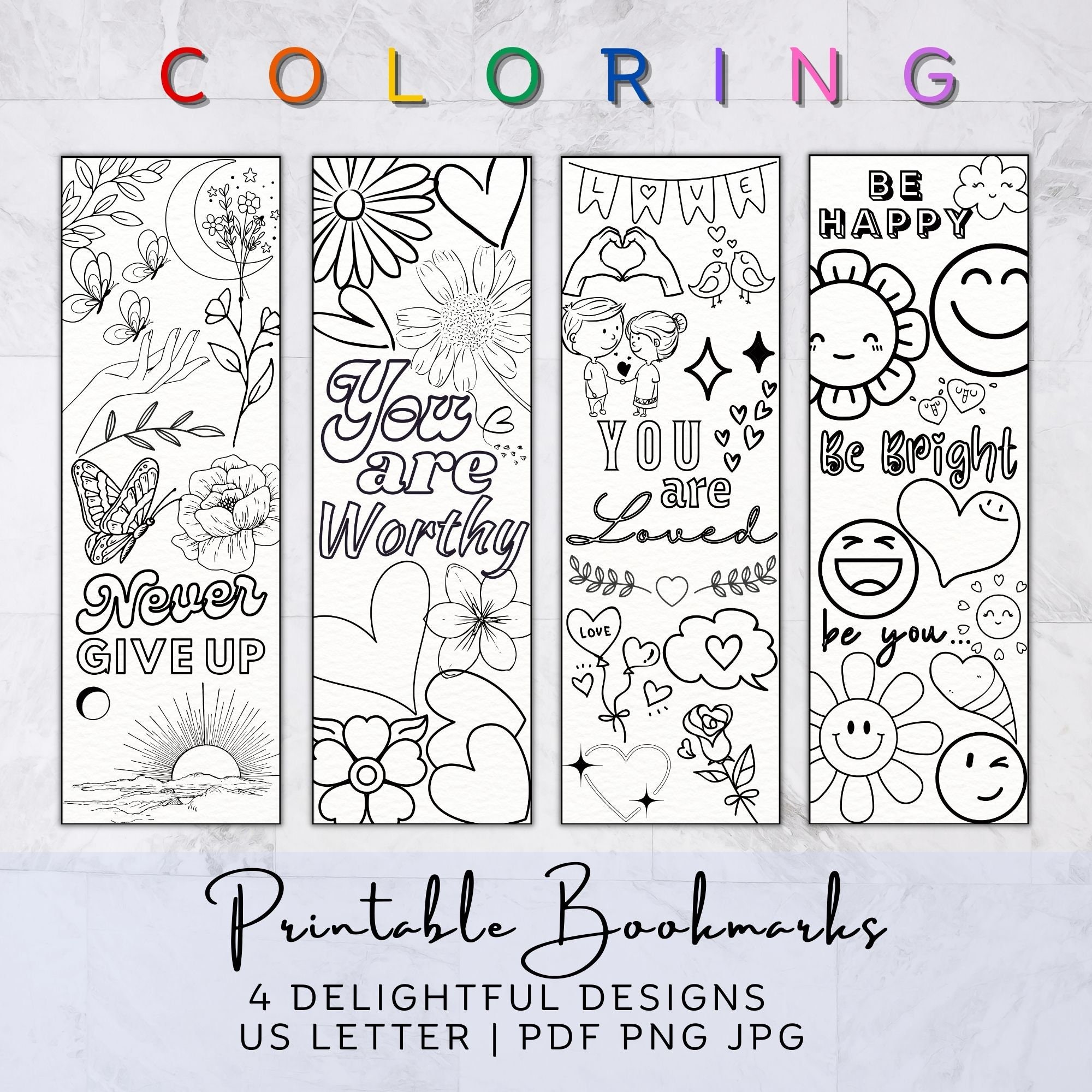 printable-coloring-bookmarks-motivational-quotes-bookmarks-adult-coloring-pages-bookmarks-to-color-cute-bookmarks-kids-fun-activity-etsy for Free Printable Motivational Bookmarks Printable Printable Coloring Bookmarks, Motivational Quotes Bookmarks, Adult Coloring Pages, Bookmarks to Color, Cute Bookmarks, Kids Fun Activity - Etsy for Free Printable Motivational Bookmarks Printable