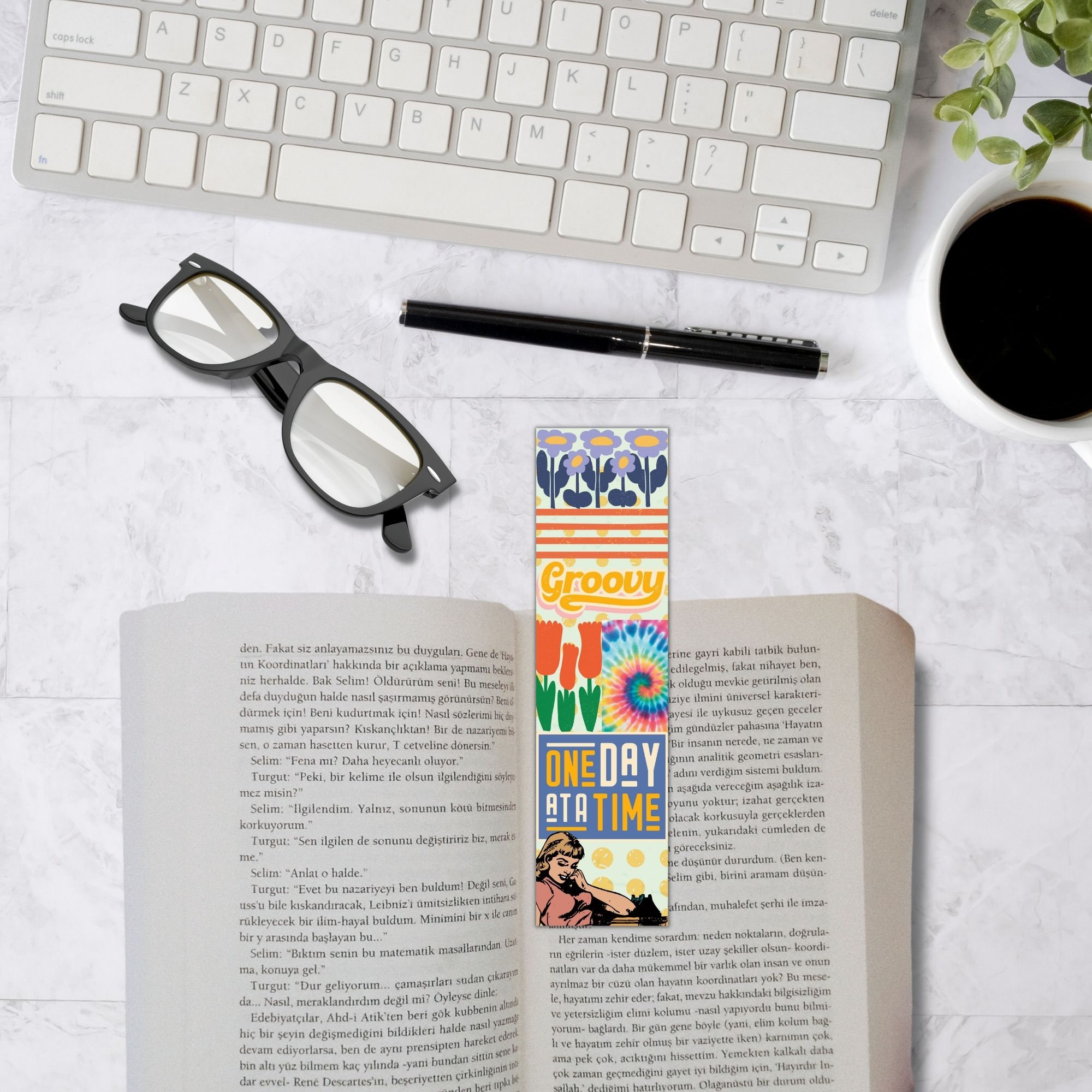 Retro Style Bookmarks Set of 5 Printable Bookmarks Cute - Etsy