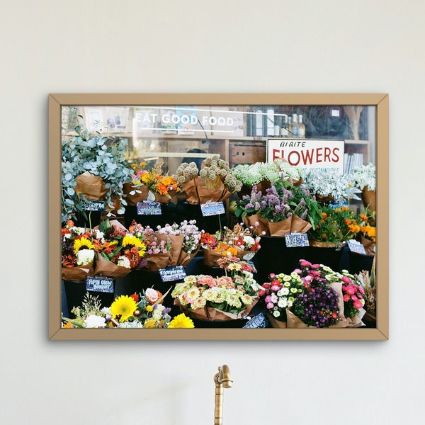 San Francisco Bi-Rite Flowers Film Photograph; Photo Print Wall Art