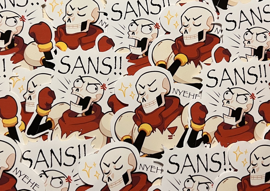 Undertale Frisk Papyrus Sans Stickers - Etsy