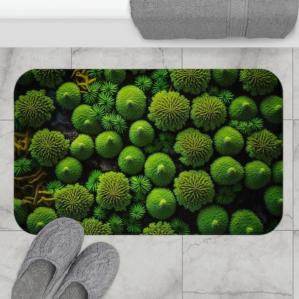 Moss Bath Mat Etsy