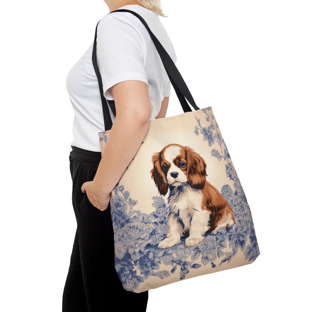 CafePress Cavalier King Charles Spaniel Tote Bag - Natural Canvas Reusable Shopping Bag - View #8