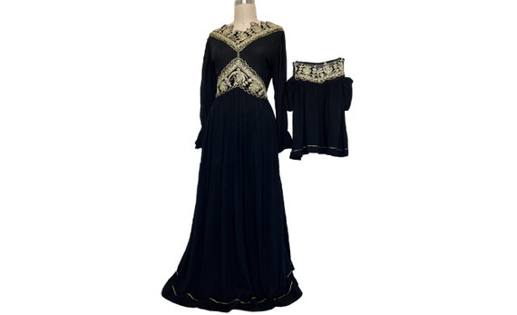 black dress eastern Middle East Luxe Dress