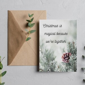 druckbare Weihnachtskarte