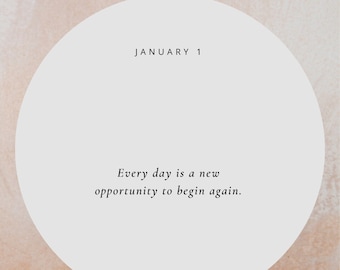 2026 Daily Calendar of Self-Affirmations