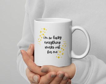 Síndrome de Lucky Girl 11 oz. Taza