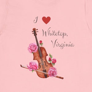 I Love Whitetop, Virginia Unisex Jersey T-shirt met korte mouwen Whitetop Arts