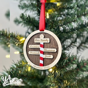 Family Member Ornament, Personalized Family Ornament, Family Christmas Ornament,Family Member Ornament