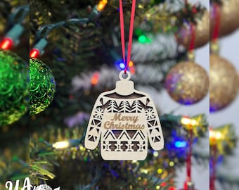 Ugly Sweater, Ugly Sweater Ornaments, Personalized Ornaments, Titos ugly Sweater